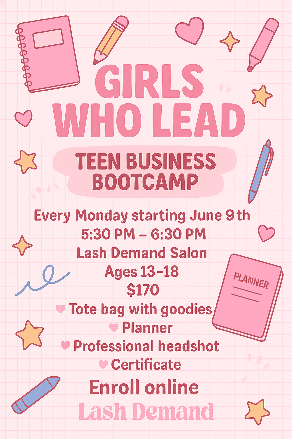 Girls Who Lead Summer Workshop
